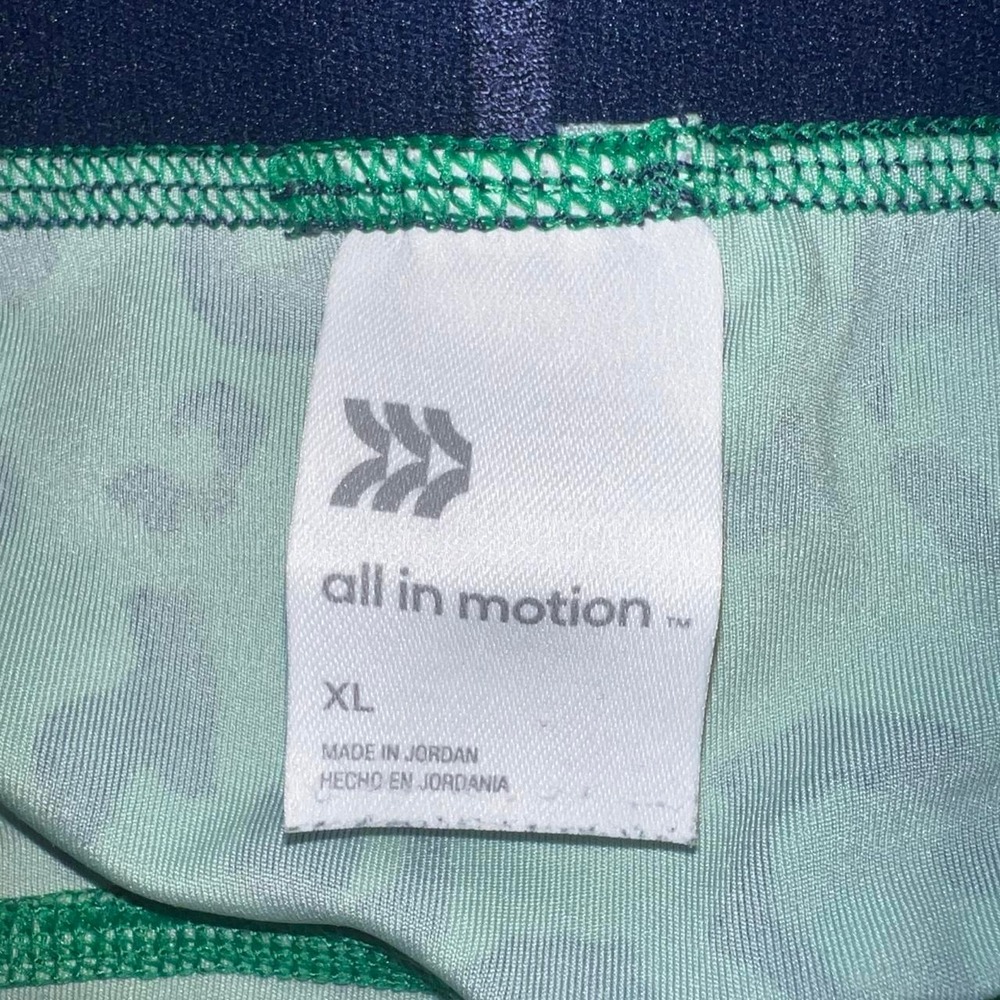 All In Motion XL Leopard Print Compression Shorts - Picture 3 of 4